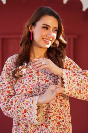 Stitched Printed Khaddar 2-Piece