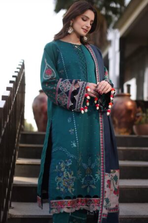 Charizma Naranji 3-piece Embroided