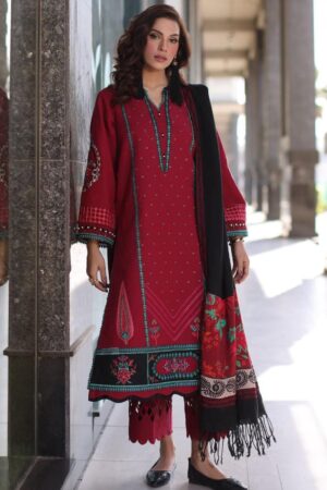Charizma Naranji 3-piece Embroided