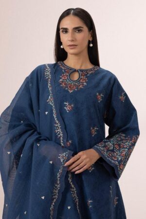 Sapphire 2-Piece Embroidered Jacquard Suit