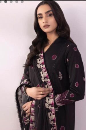 Sapphire 3-piece  Embroidered Dobby Suit