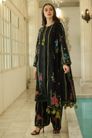 3-Piece Unstitched Embroidered Lawn Collection  AN5-07