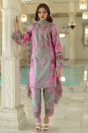 3-Piece Unstitched Embroidered Lawn Collection   AN5-06